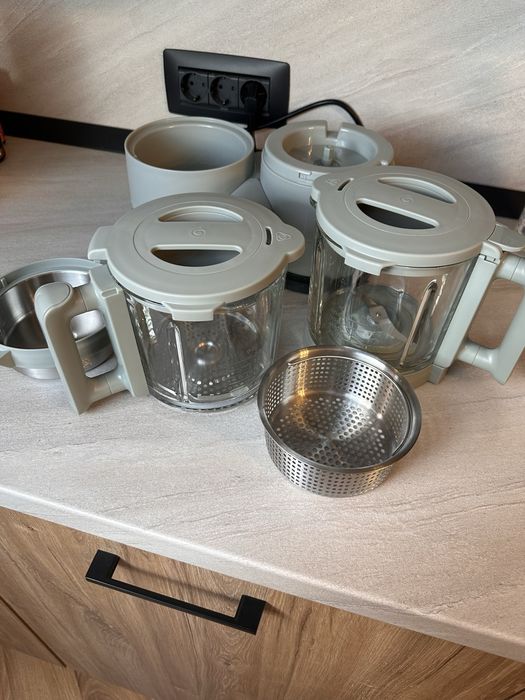 Aparat de gătit la aburi pentru copii BabyMoov Nutribaby glass