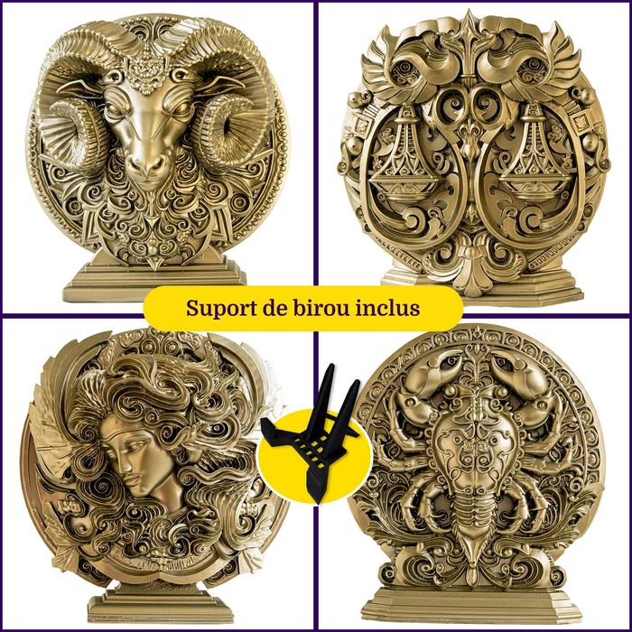 Statueta Zodie Cadou Leu Rac Taur Balanta Fecioara Pesti Berbec Gemeni