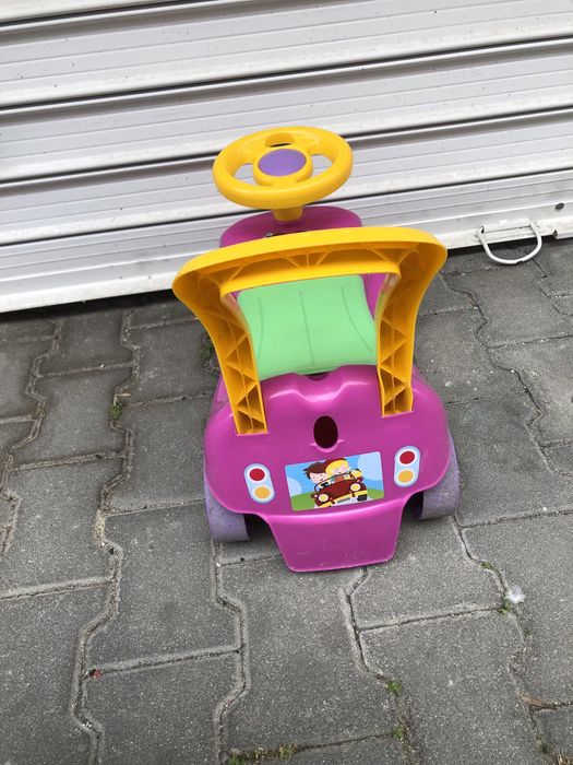 Количка за яздене и бутане Маймунка, Ride-On Monckey, 46x23x41 cm, Розова