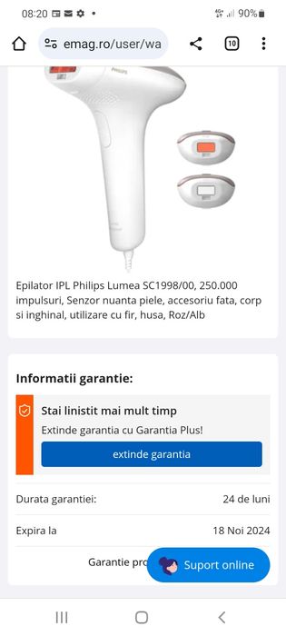 Epilator Philips Lumea Advanced  Ipl  sc1998/00 250 000 im