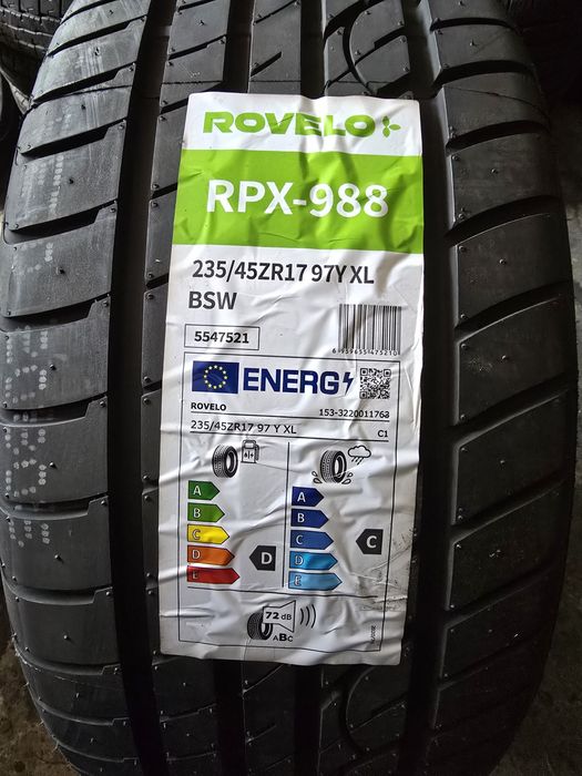 Rovelo 235/45 R17 97Y vară noi