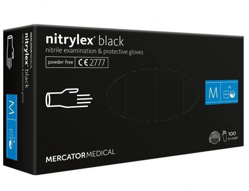 Set manusi Nitrylex Basic marime M, 100 buc.