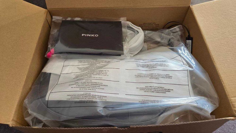 PINKO Дамска чанта Love Mini Half Moon Simply