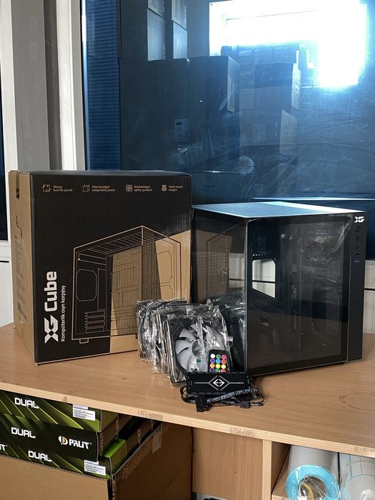 Корпус с кулерами и хабом комплект + пульт