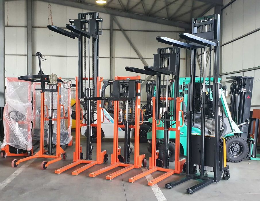 Transpalet manual cu catarg, stivuitor manual Staker 1000kg - 2000kg