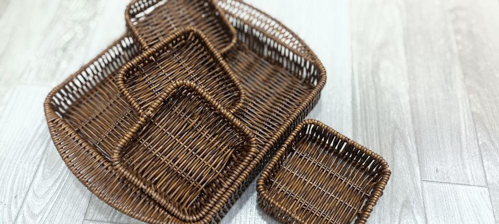 To'qilgan savat xar- xil ko'rinishda