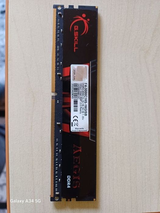 Placuta 16GB DDR4 3000MHz GSkil Aegis