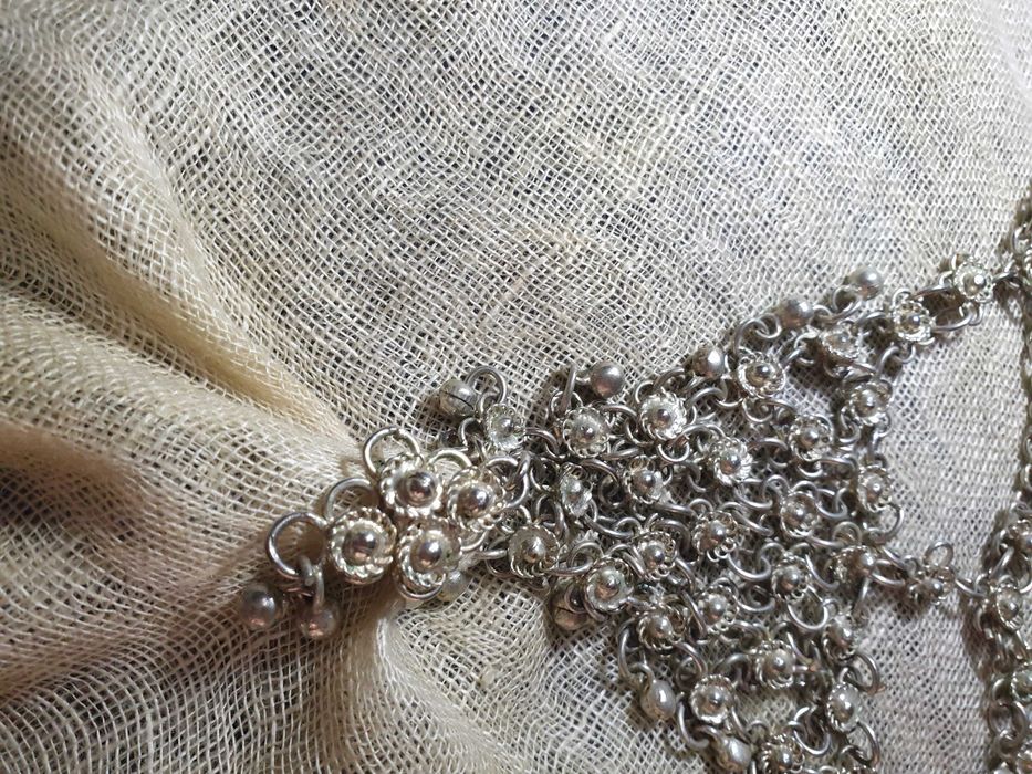 Арабски посребрен пръстен-гривна