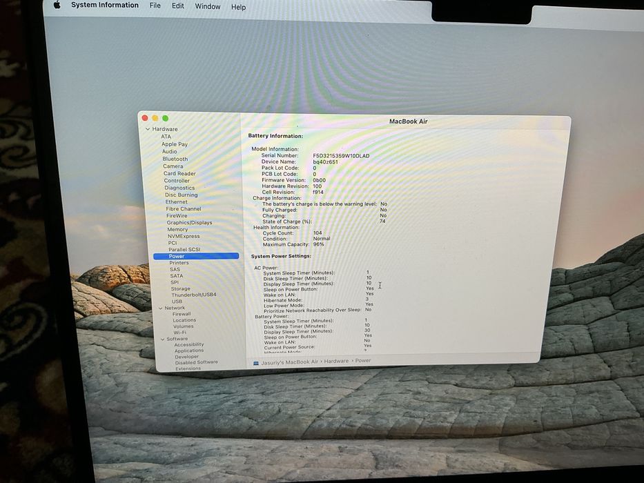 MacBook Air M2 92%