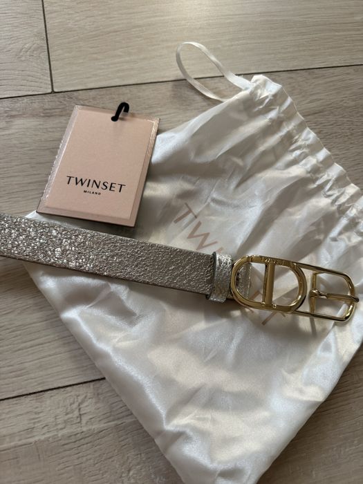 Twinset сребрист колан