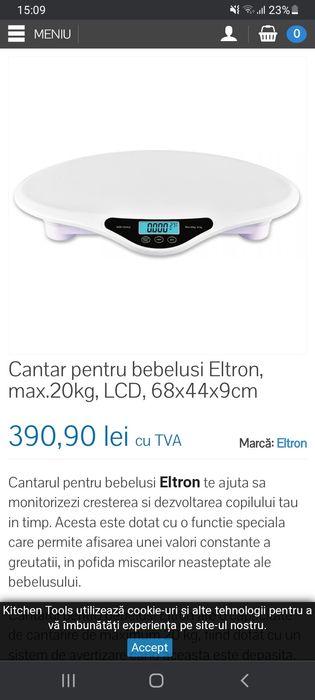 Cantar digital bebe, precizie înaltă, Eltron