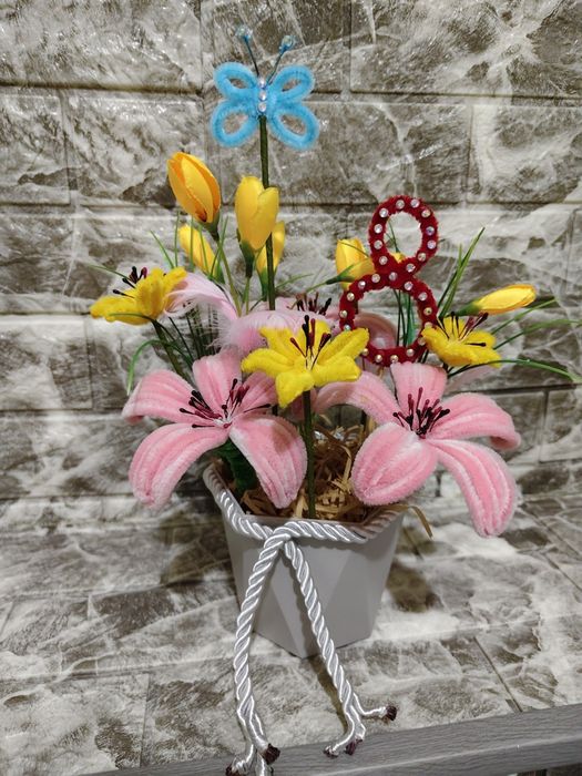 Букет цветов ручной работы