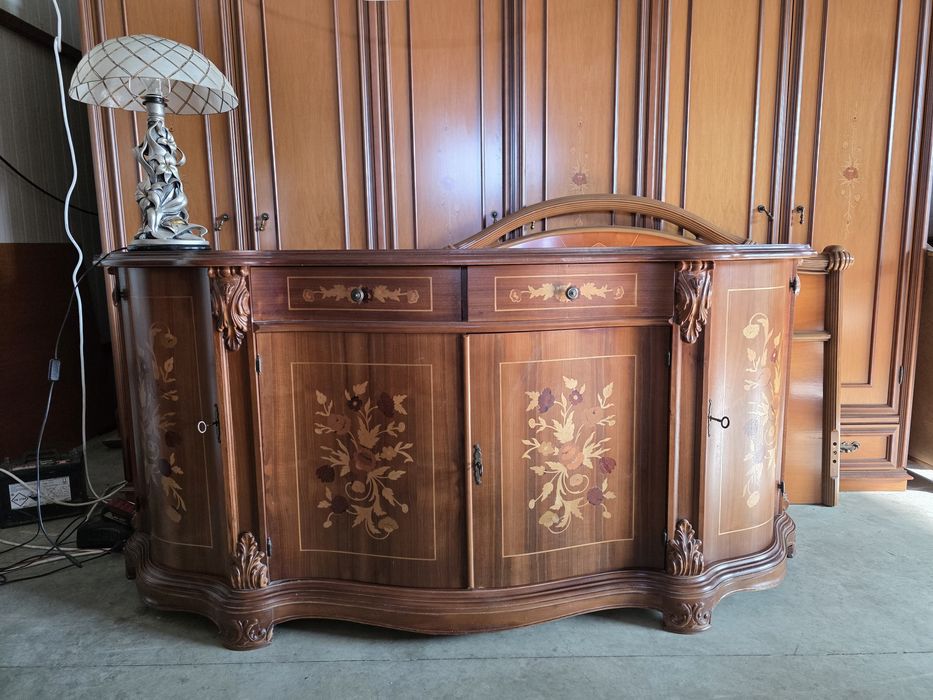 Masa scaune vitrina servant lemn masiv k noii