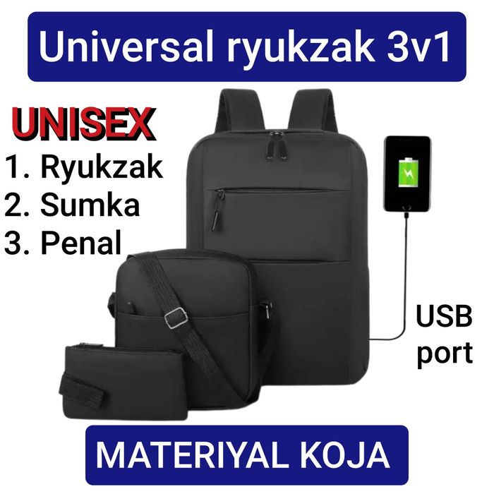 Универсальный рюкзак 3в1 — для школы, университета, путешествий и повс