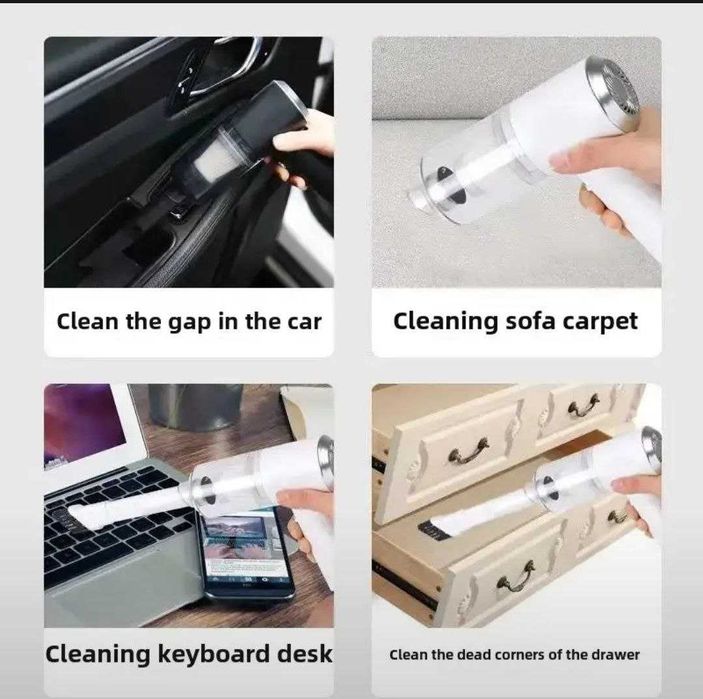 3в1 беспроводной автомобильный пылесос