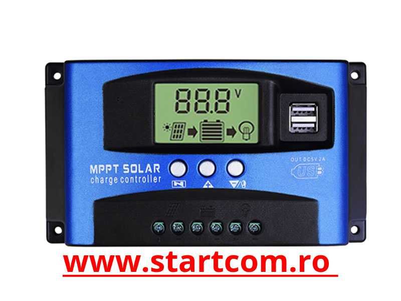 Controler panou solar 12/24V 100A dual USB MPPT / 60A / 30A / 10A