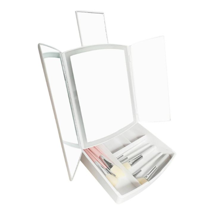 LED огледало с органайзер за гримове TV1262