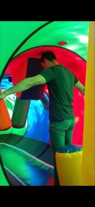 Надувной батут лаберинт Гусеница аттракцион