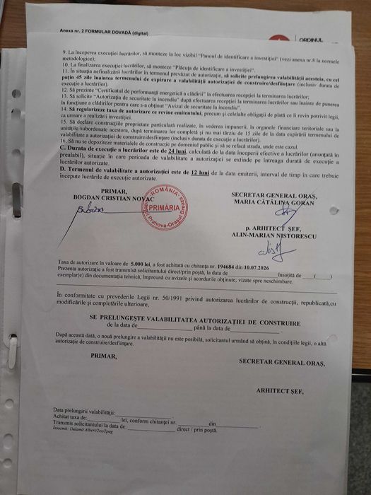 OPORTUNITATE RARĂ! Teren ultracentral cu autorizație de construire