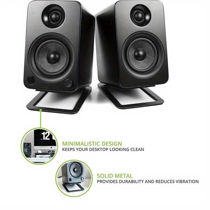 Standuri boxe pentru birou similiare Kanto S4, metalice, inclinatie 16