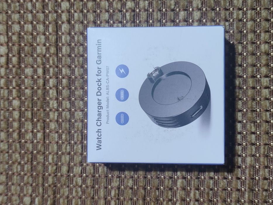 Dock încărcare Garmin, USB-C, compact, fenix, forerunner, venu, nou