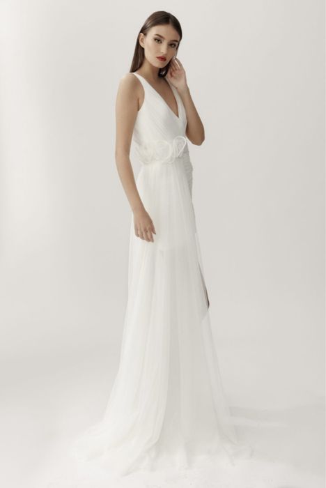 Rochie albă cununie civilă Ana Radu