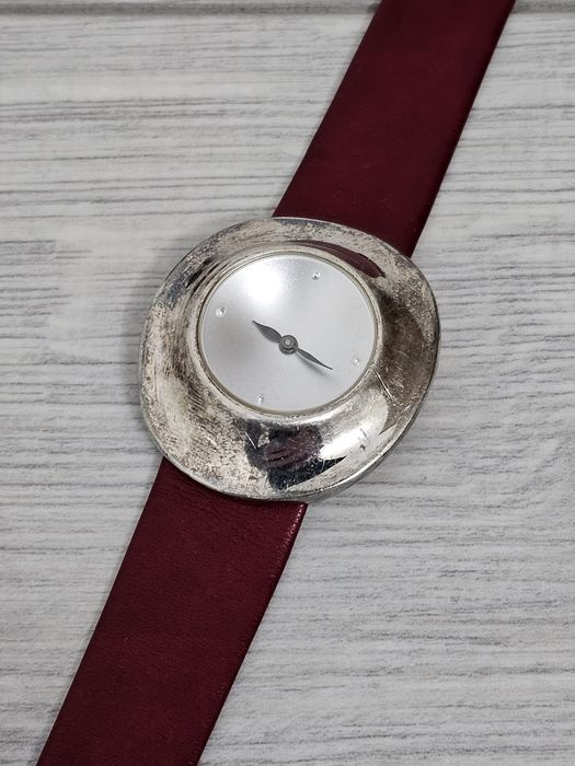Ceas Lux Dama Robert Lee Morris Moon Crater Quartz Argint 1995