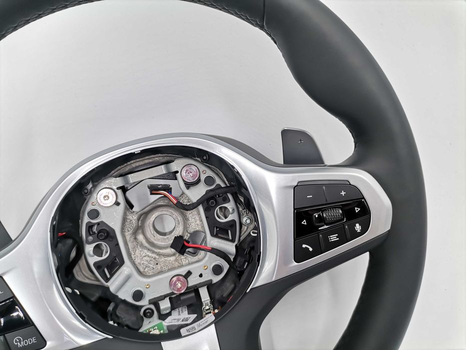 Нов M Sport Черен Кожен Волан BMW X5 G05 X6 G06 X7 G07 Facelift