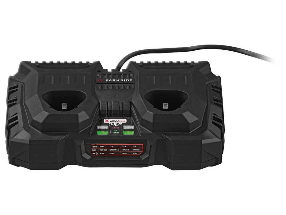 Двойно зарядно PARKSIDE 20V/12V    2х4.5A, 200W