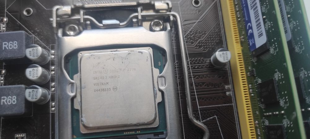 Набор материнская плата оперативная память и процессор с кулером