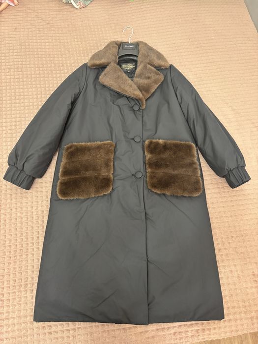 Женский пуховик с норкой