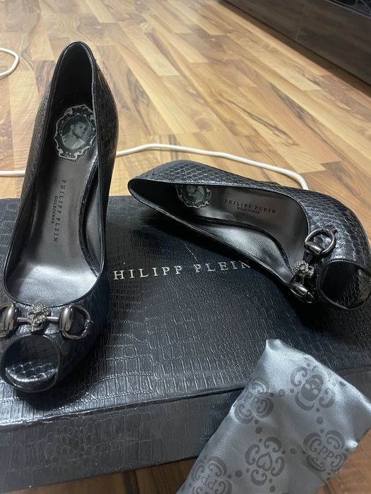 Philipp Plein Lady Heels Python snakeskin leather