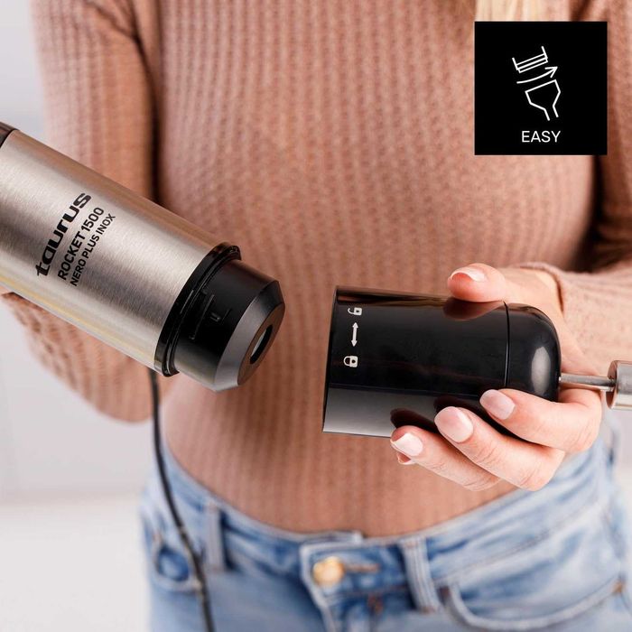 Taurus Пастор, Чопър, Миксер, 1500W, Неръждаема Стомана