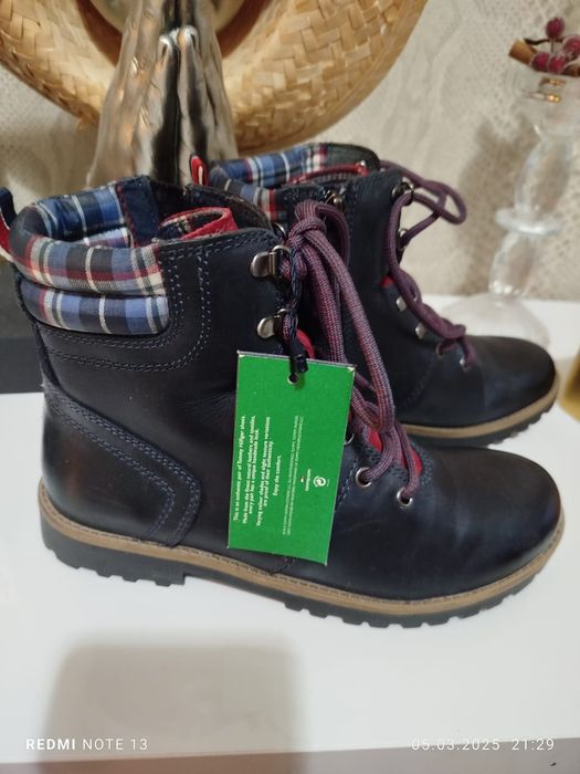 Ghete din piele Tommy Hilfiger