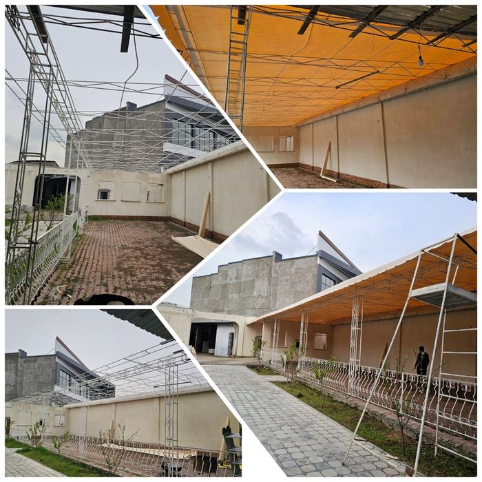 Тент баннер установка