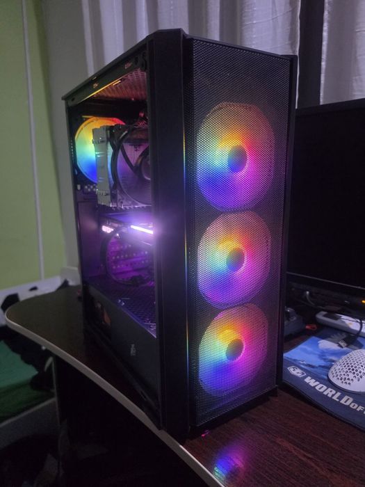 Мощен Геймърски Компютър / Intel i5-13400F / RTX 3060 Ti 8GB / 32GB DDR4 3600MHz / 1TB NVMe / 850W