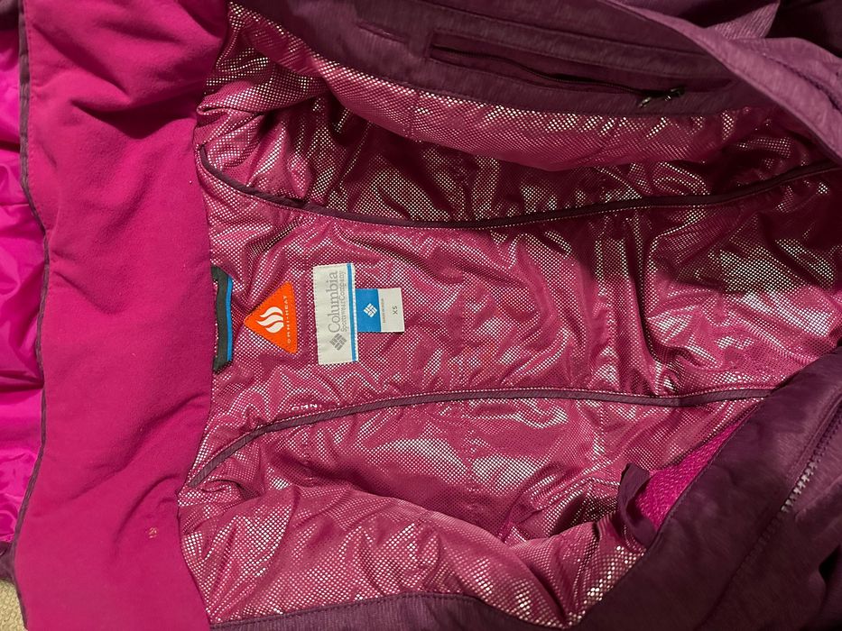 Costum de ski, de dama, firma Columbia și mănuși Columbia-set superb