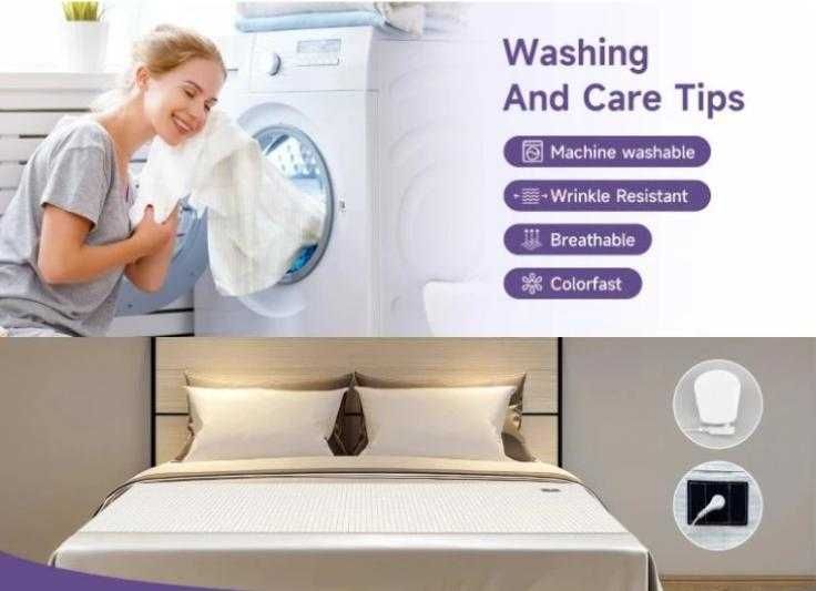 Заземяваща Aнтистатична Надматрачна Подложка Легло 10% Сребърни Нишки