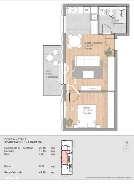 Apartament 2 camere, complex rezidential nou LIFT, finisat, parcare,st