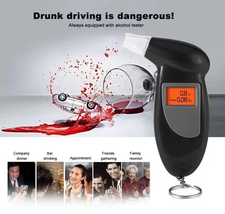 Alcool Tester Digital , Etilotest+ capete reutilizabile 5buc