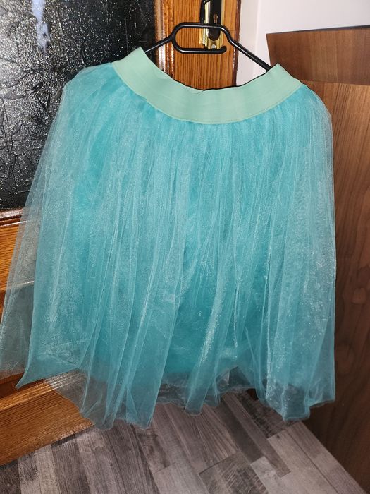 Set fusta tul  mama - fiica + papion