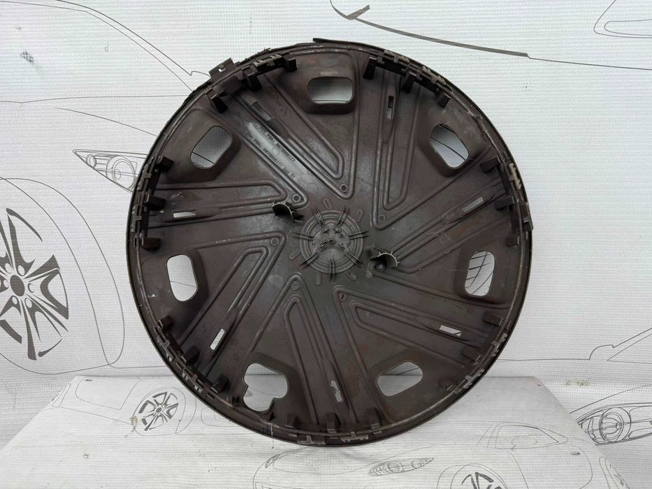 Set 2 Capace Roată R15 (Argintiu / Negru) Citroen Berlingo 9676868177 9676905177 2008 / [2008-2018] / (4B2)