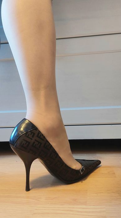 Pantofi dama Fendi piele naturala