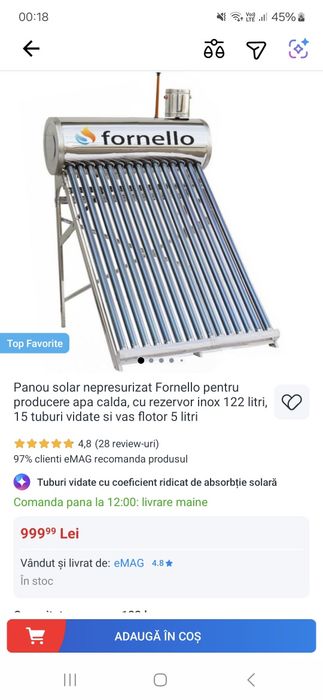 Vând panou solar
