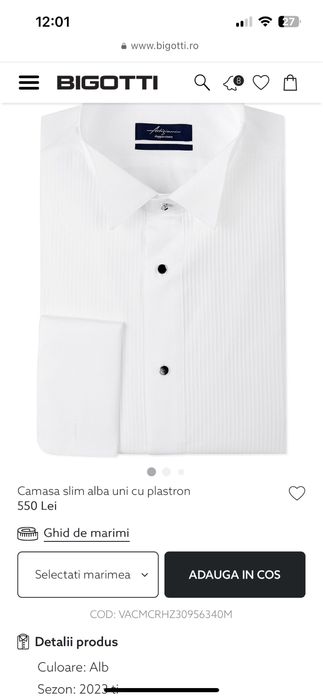 Camasi Ceremonie Ginere / Naș