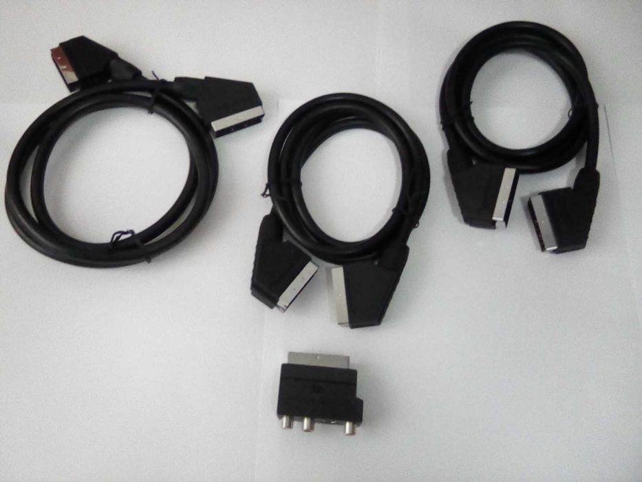 Cabluri euroscart + reductie ESCART la RCA si SVideo