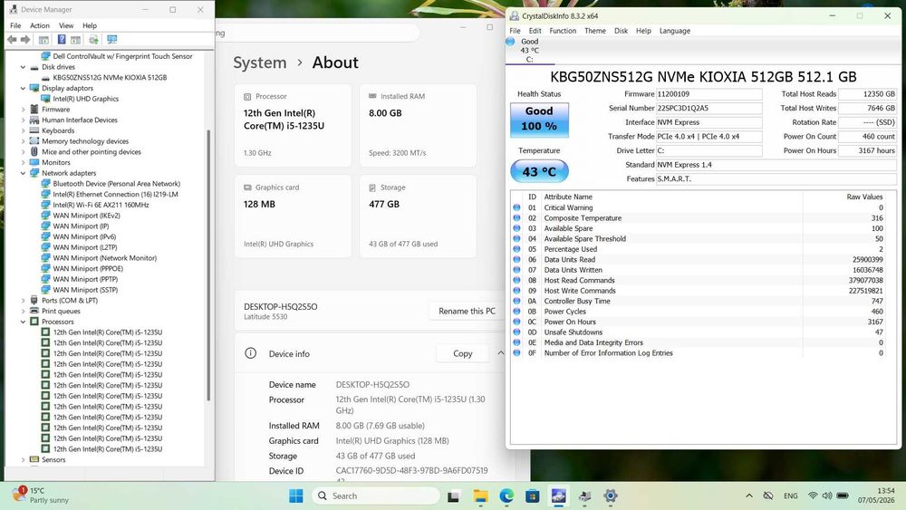 Dell Latitude 5530 FHD IPS i5-1235U/512GB/8GB