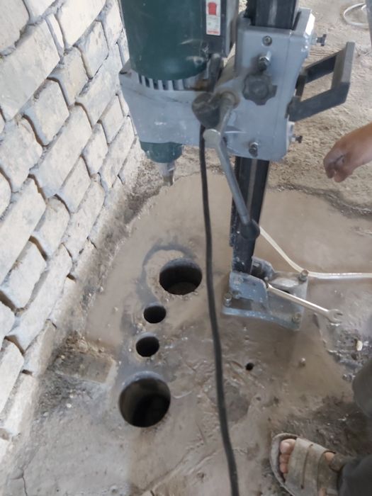 Сухой алмазное бурение мокрый до 300мм бетон перфоратор девор тешиш