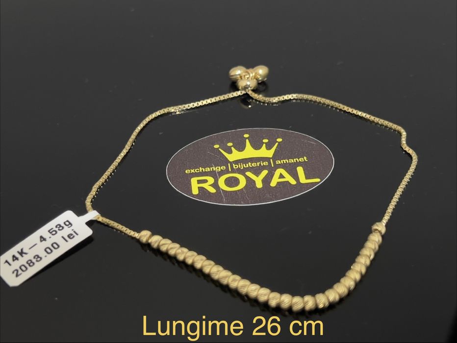 Bijuteria Royal CB: Bratara picior aur 14k 4,53gr