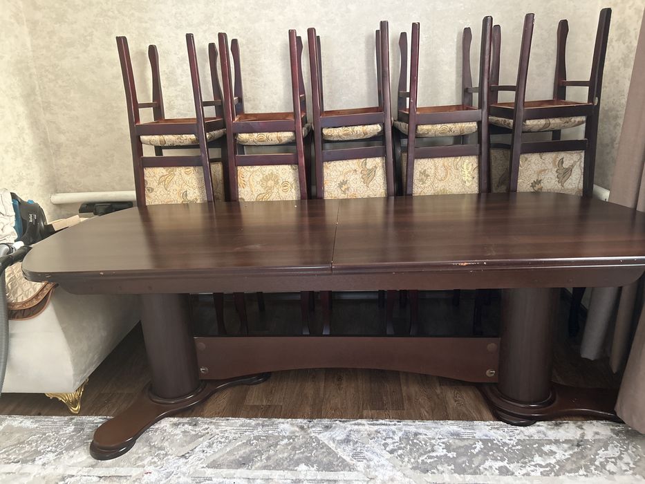 Продам стол со стульями(10 шт)